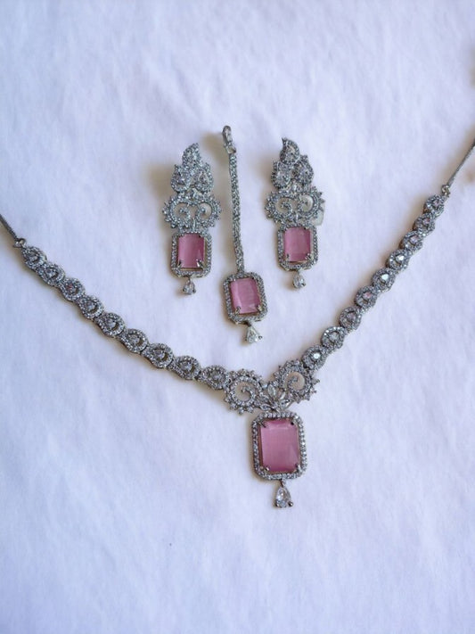 Azalea Monalisa Pink AD Necklace