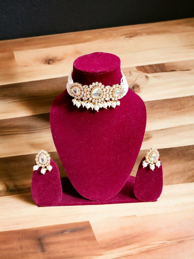 Anya Real Moissanite Ivory Set