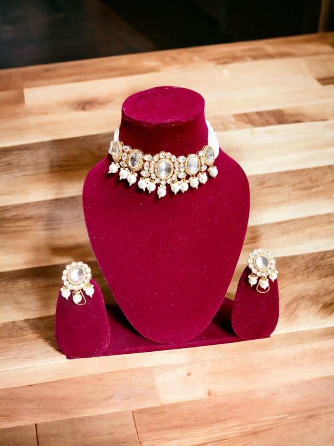 Moissanite Polki Choker