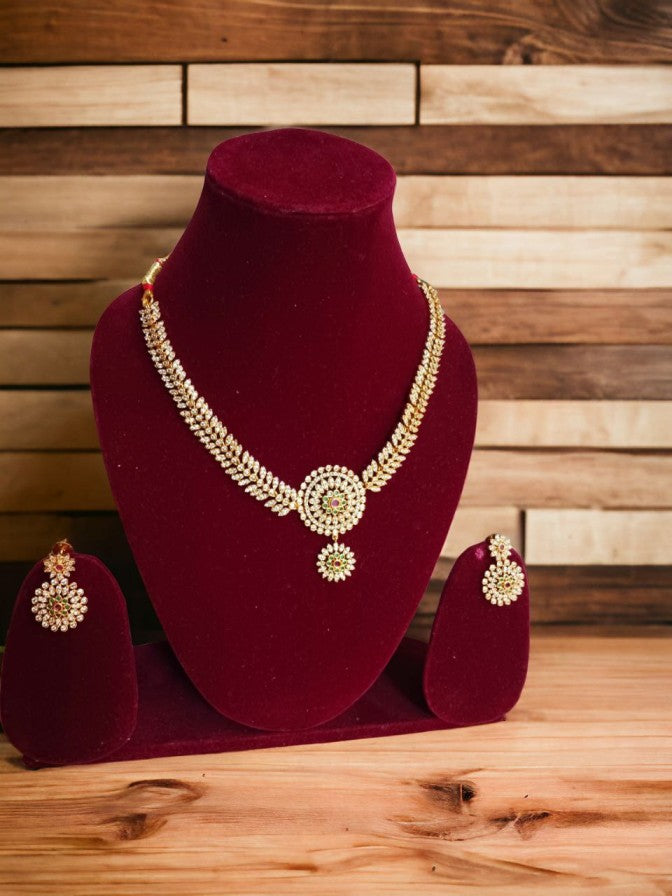 Multicolor AD Necklace