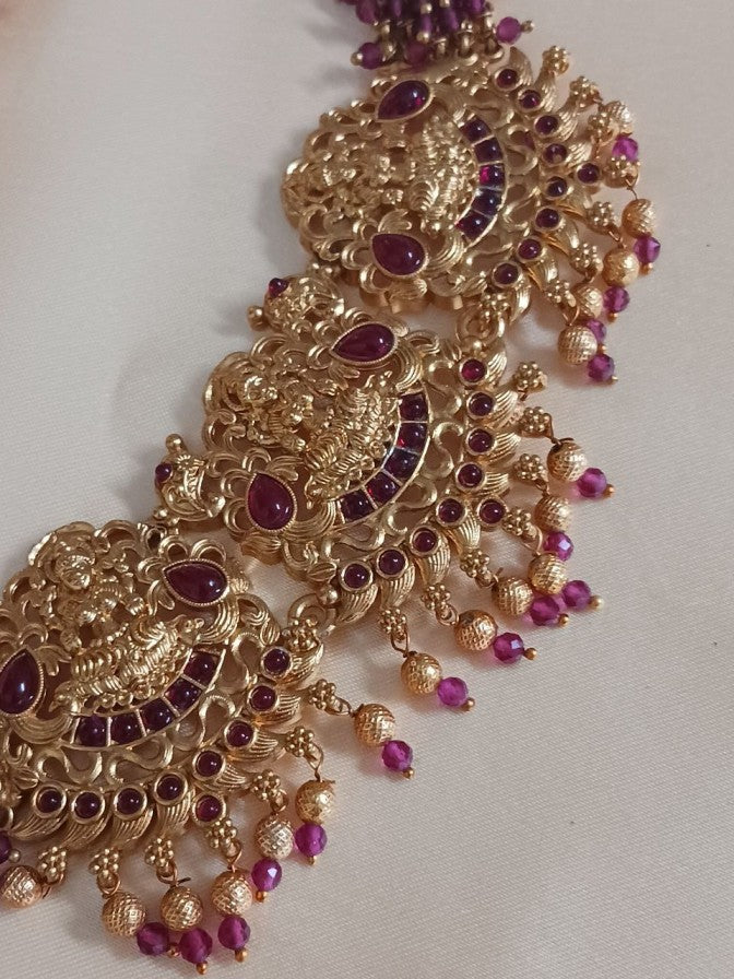 Aurora Red Temple Necklace