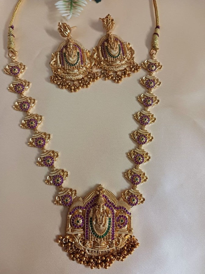 Lord Vishnu Temple Necklace