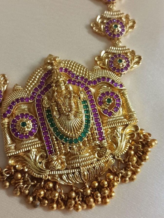 Lord Vishnu Temple Necklace