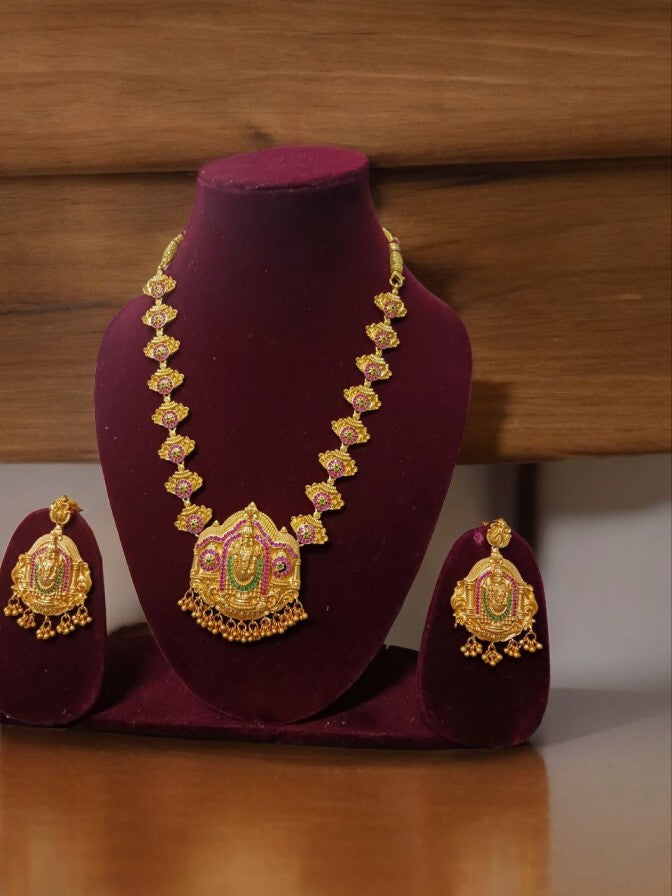 Lord Vishnu Temple Necklace
