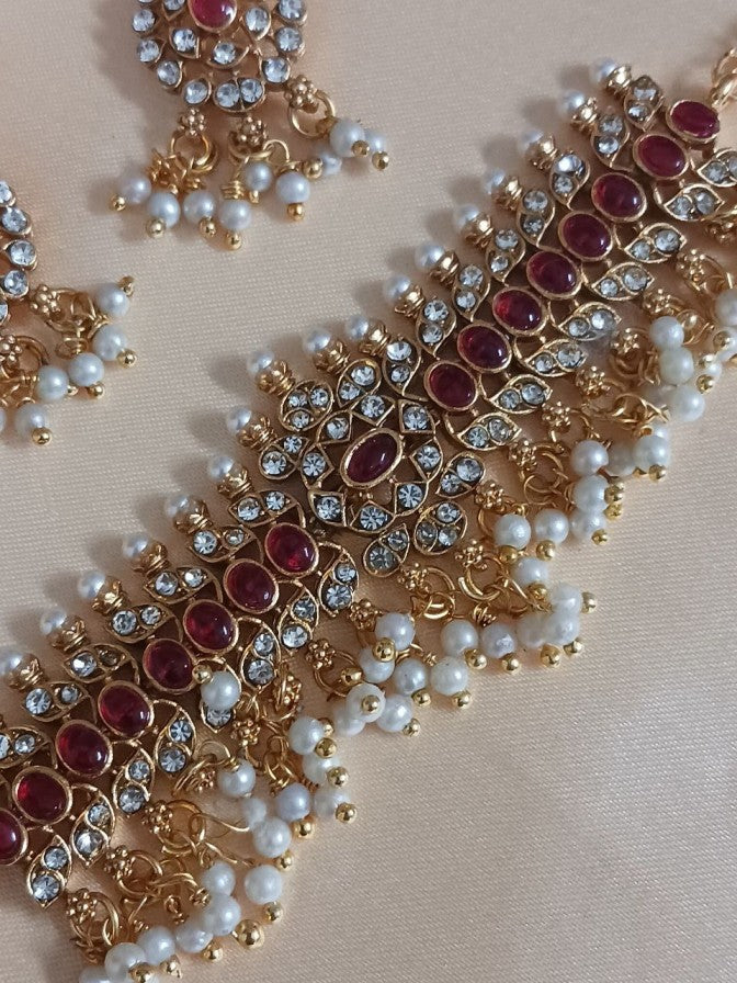 Ananya Ruby Temple Choker