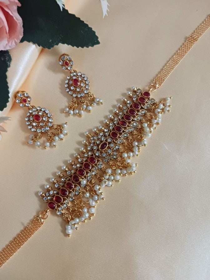 Ananya Ruby Temple Choker