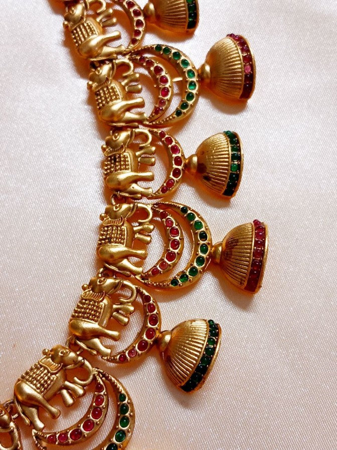 Diya Temple Necklace