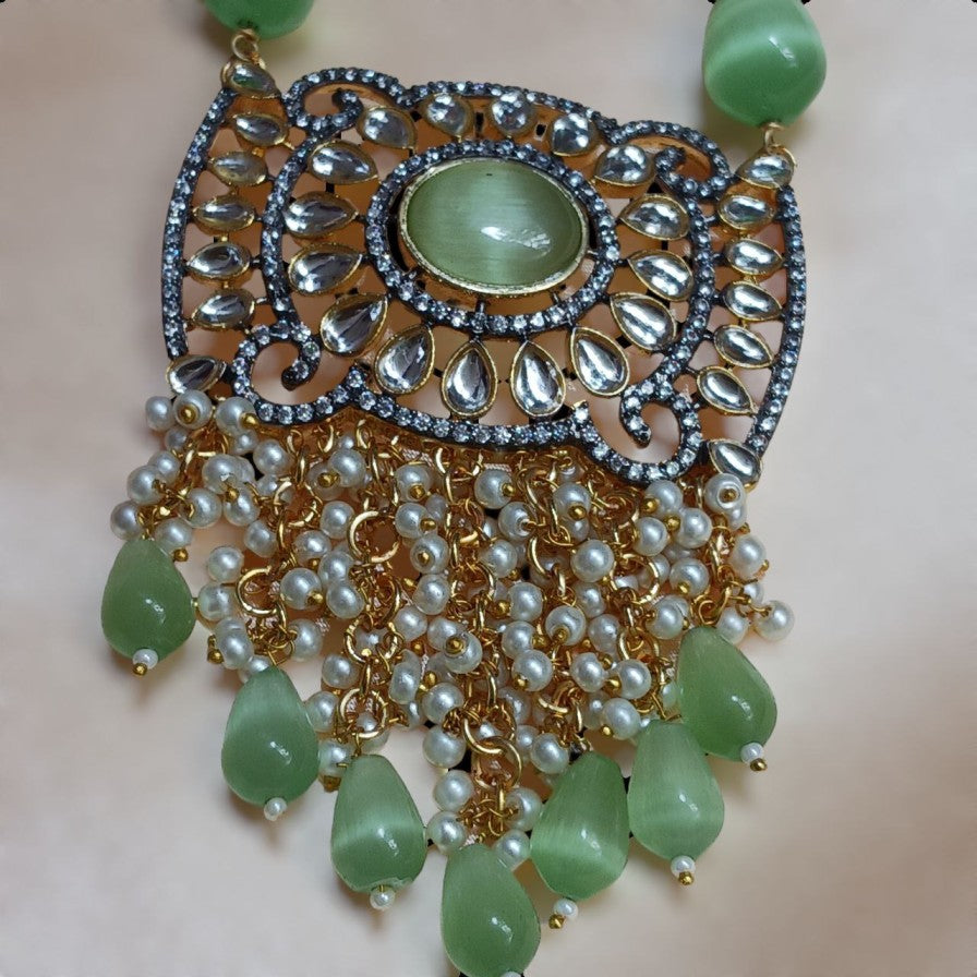 Mint Monalisa AD Necklace