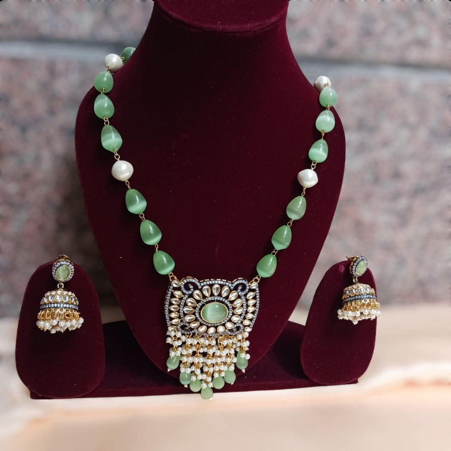 Mint Monalisa AD Necklace