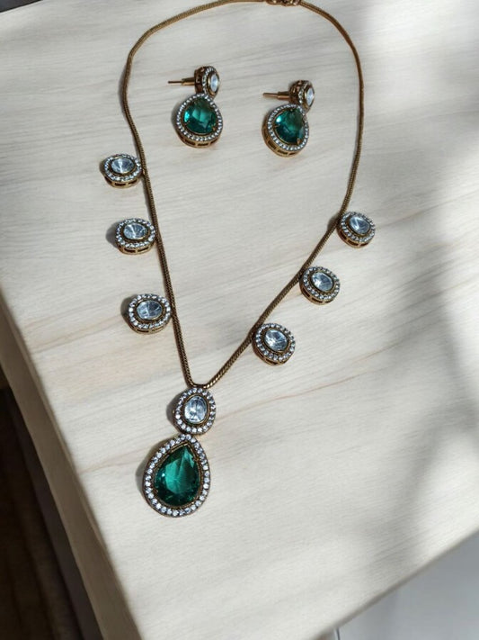 Royal Moissanite/AD Necklace