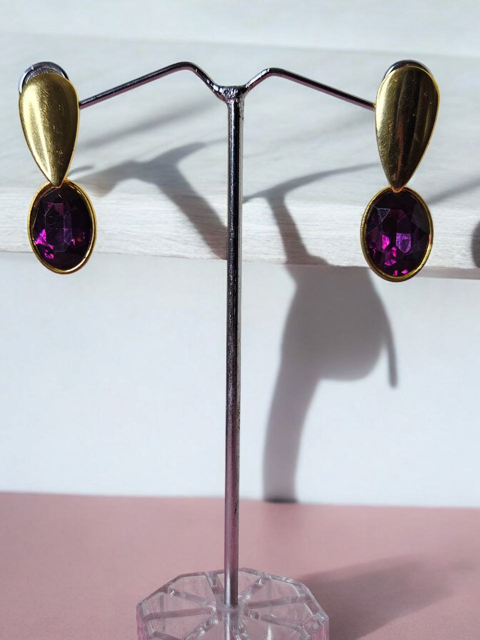 Aarya Purple Earrings