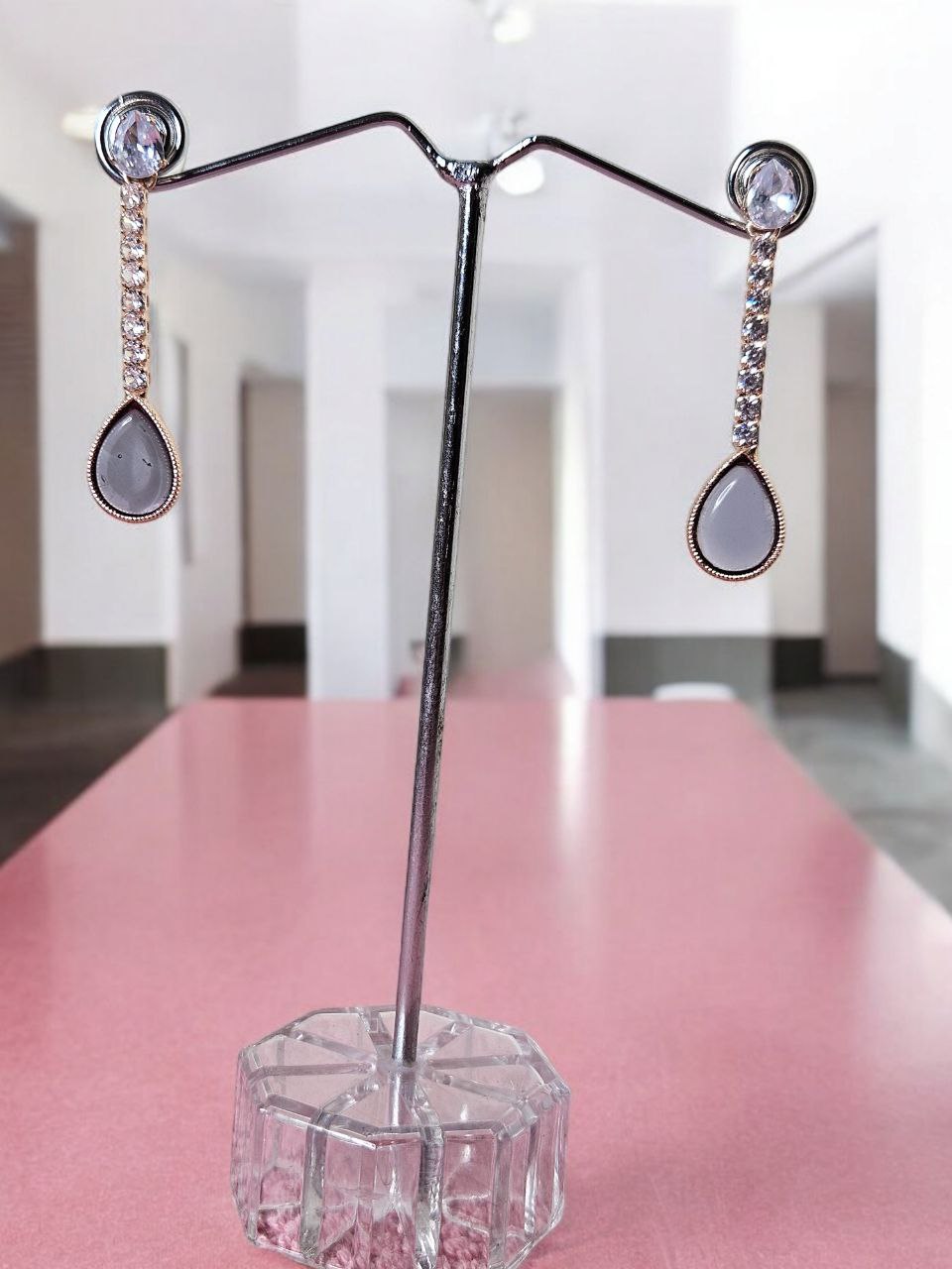 Divya Purple Earrings