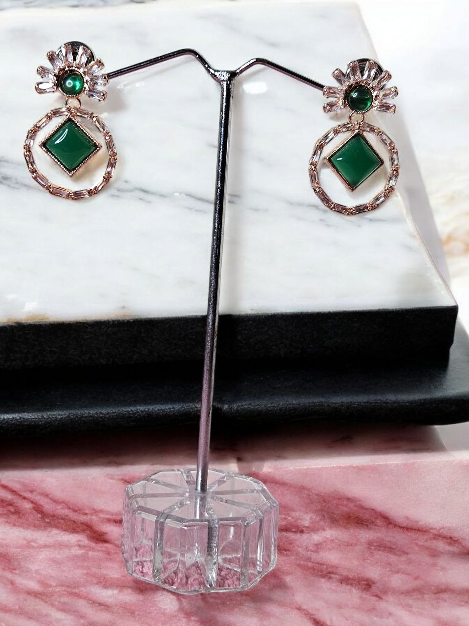 Prisha Green Earrings