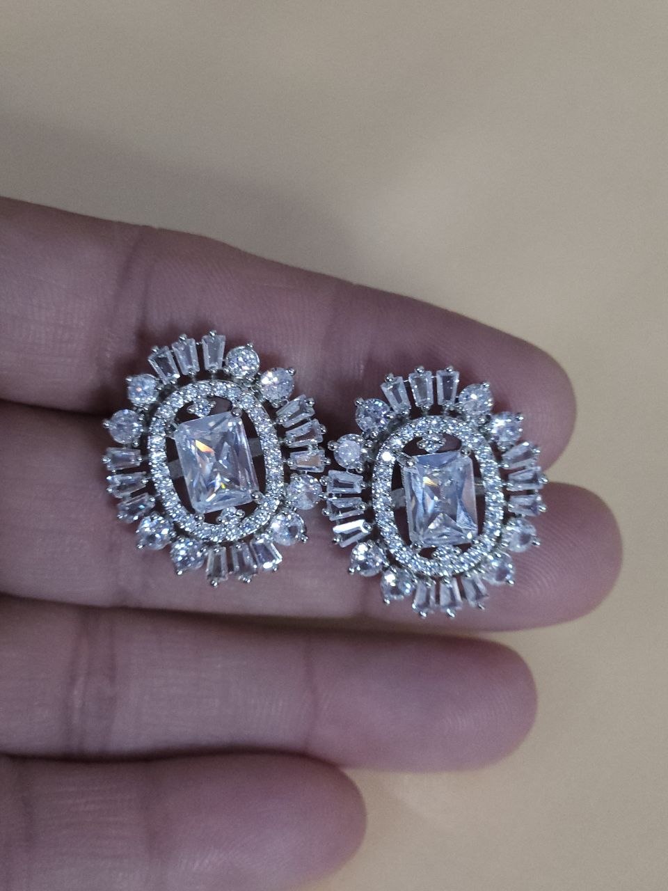 Silver Marcus AD Studs Earrings