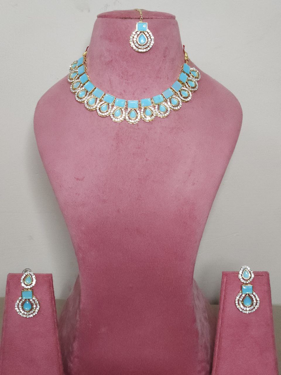 Sky Blue Stone Necklace