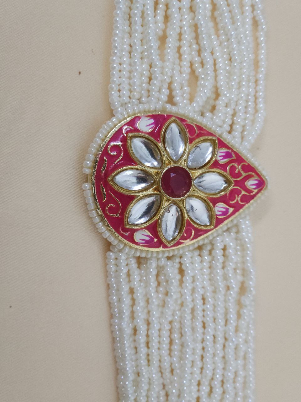 Rani Pink Kundan Choker Necklace