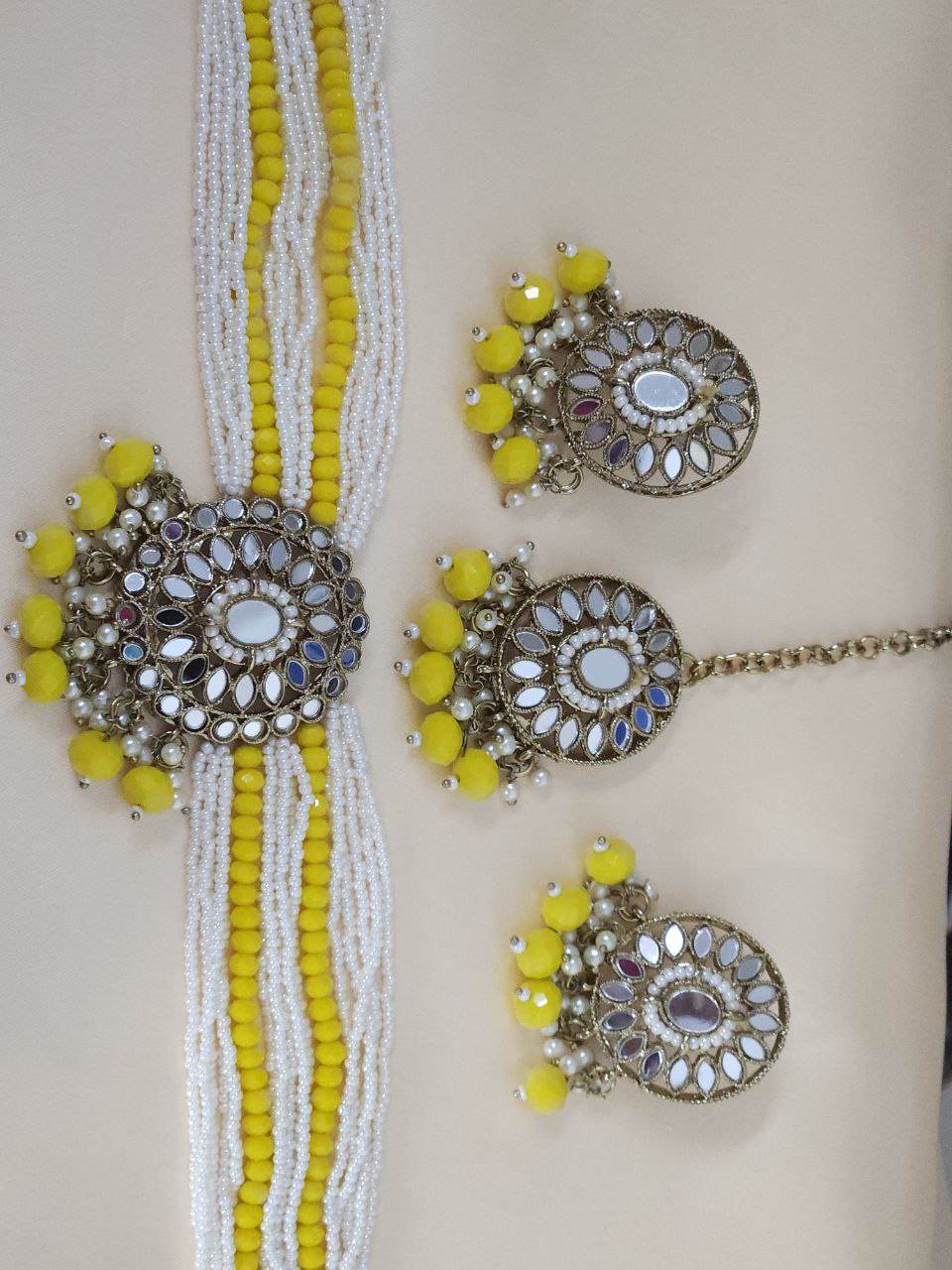 Lemon Yellow Choker Necklace