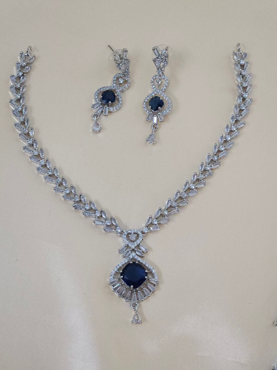 Sleek Red AD Necklace