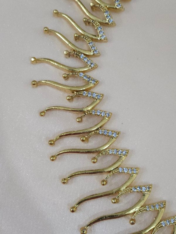 Designer Western AD Gold Necklace