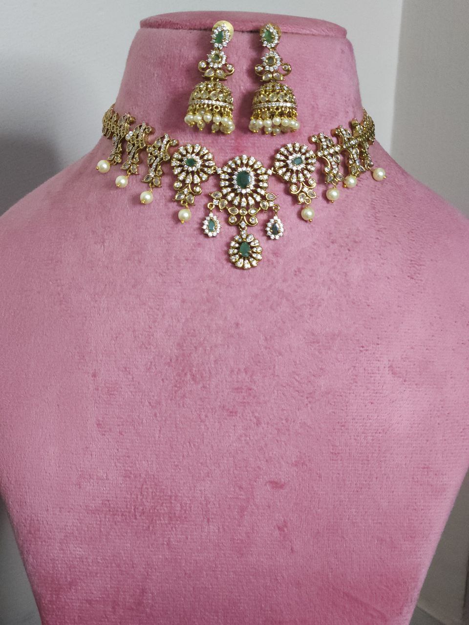 Designer AD Pearl Necklace