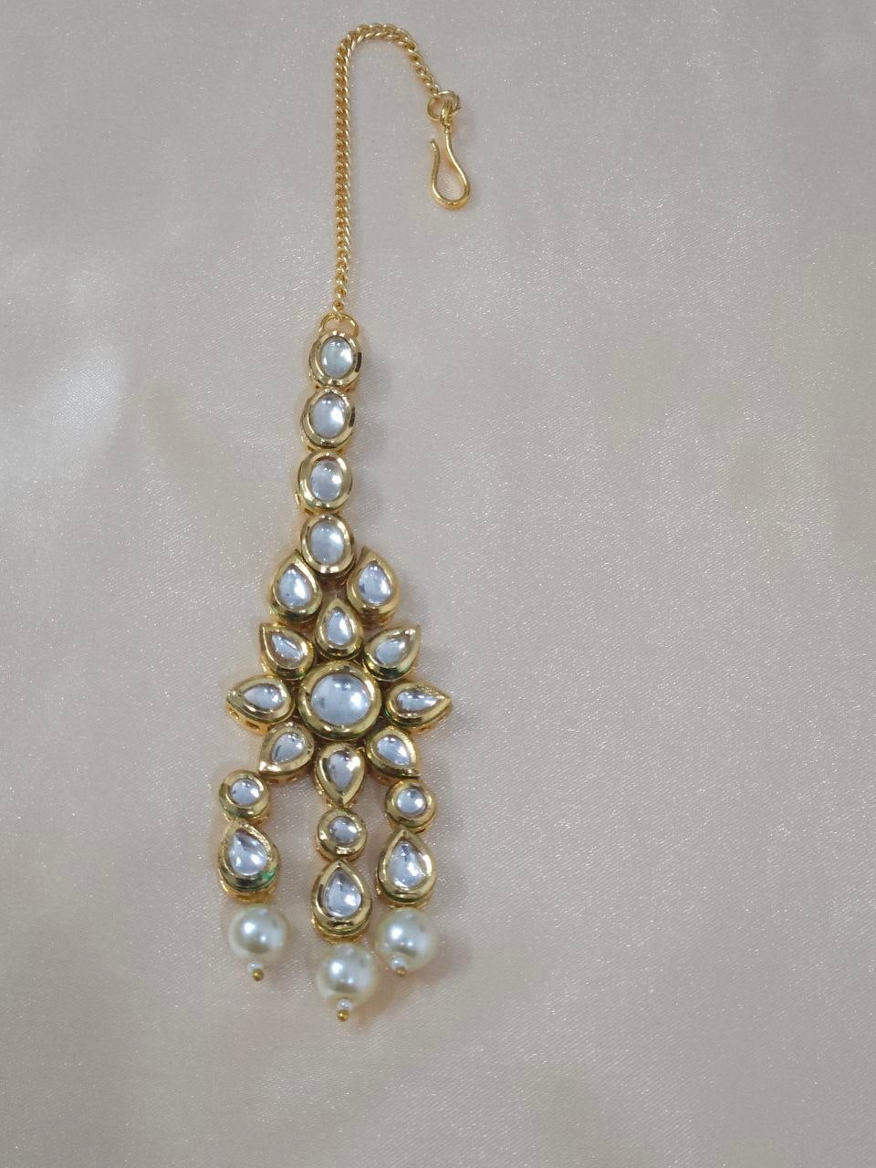 Premium Kundan Semi-Bridal Gold Necklace