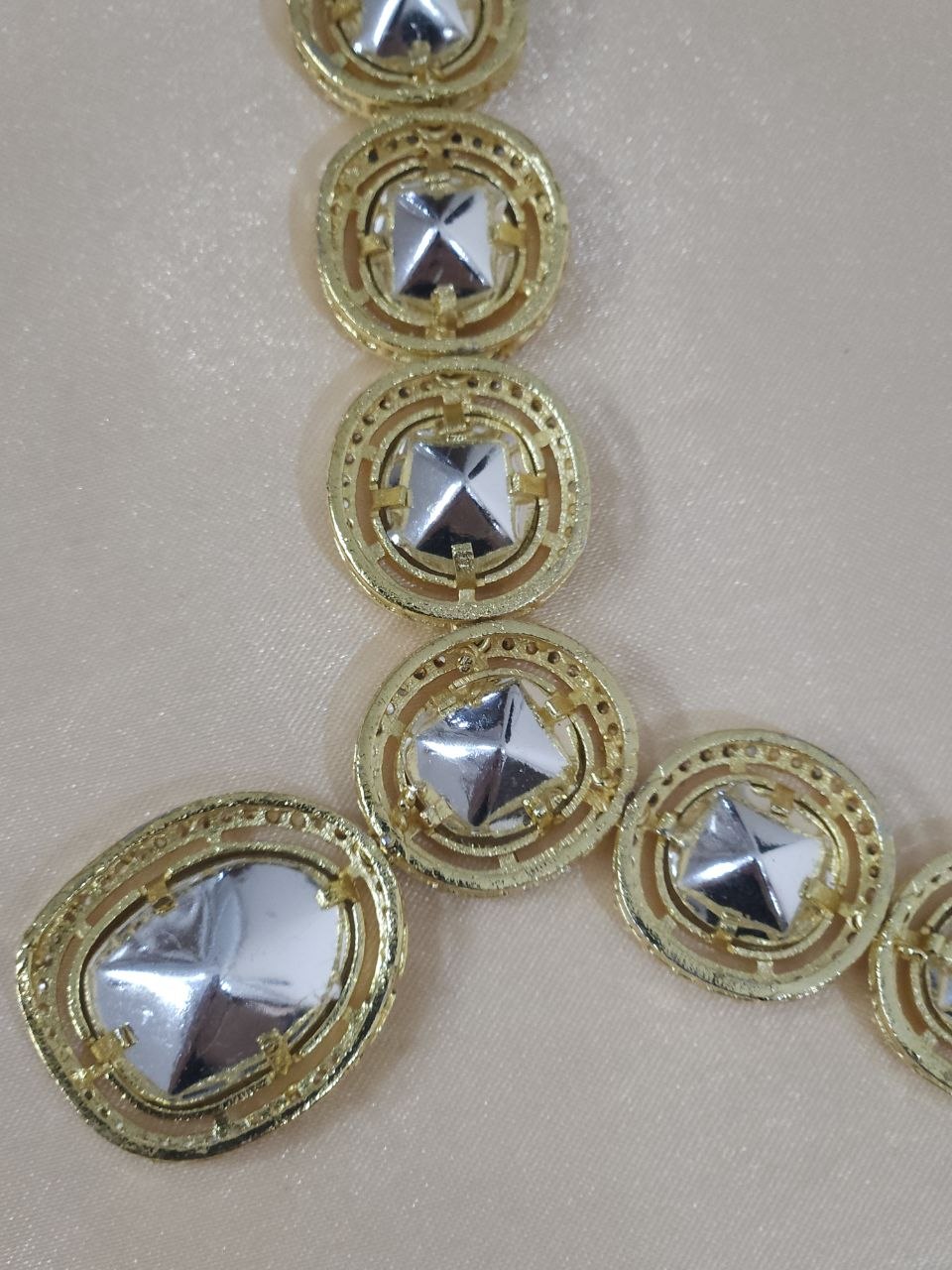 Premium Polki AD Gold Necklace