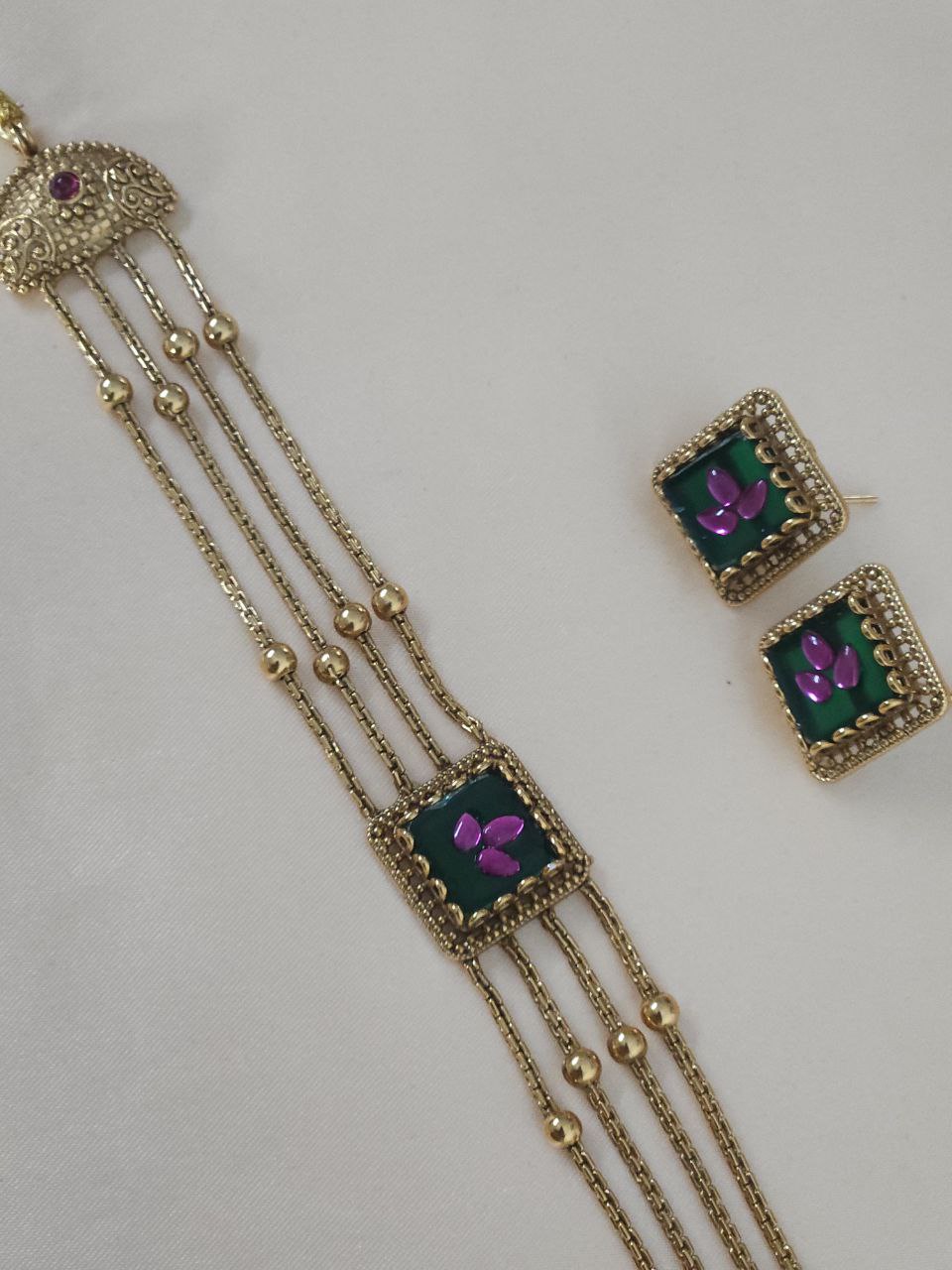 Premium Multi-Layers Temple Gold Choker