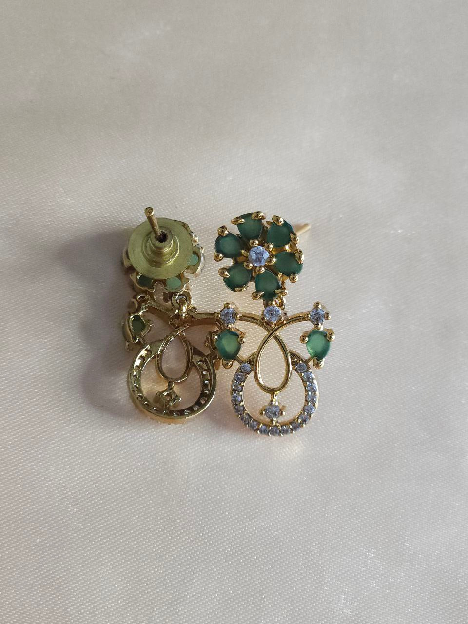 Premium Natural Green AD Necklace