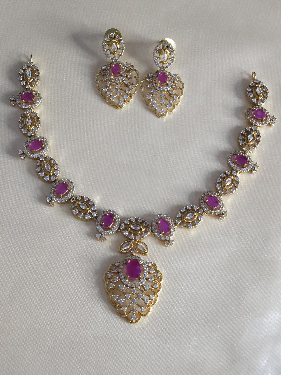 Premium Ruby AD Necklace