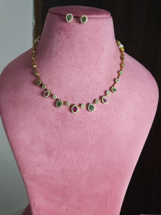 Premium Sleek AD Necklace