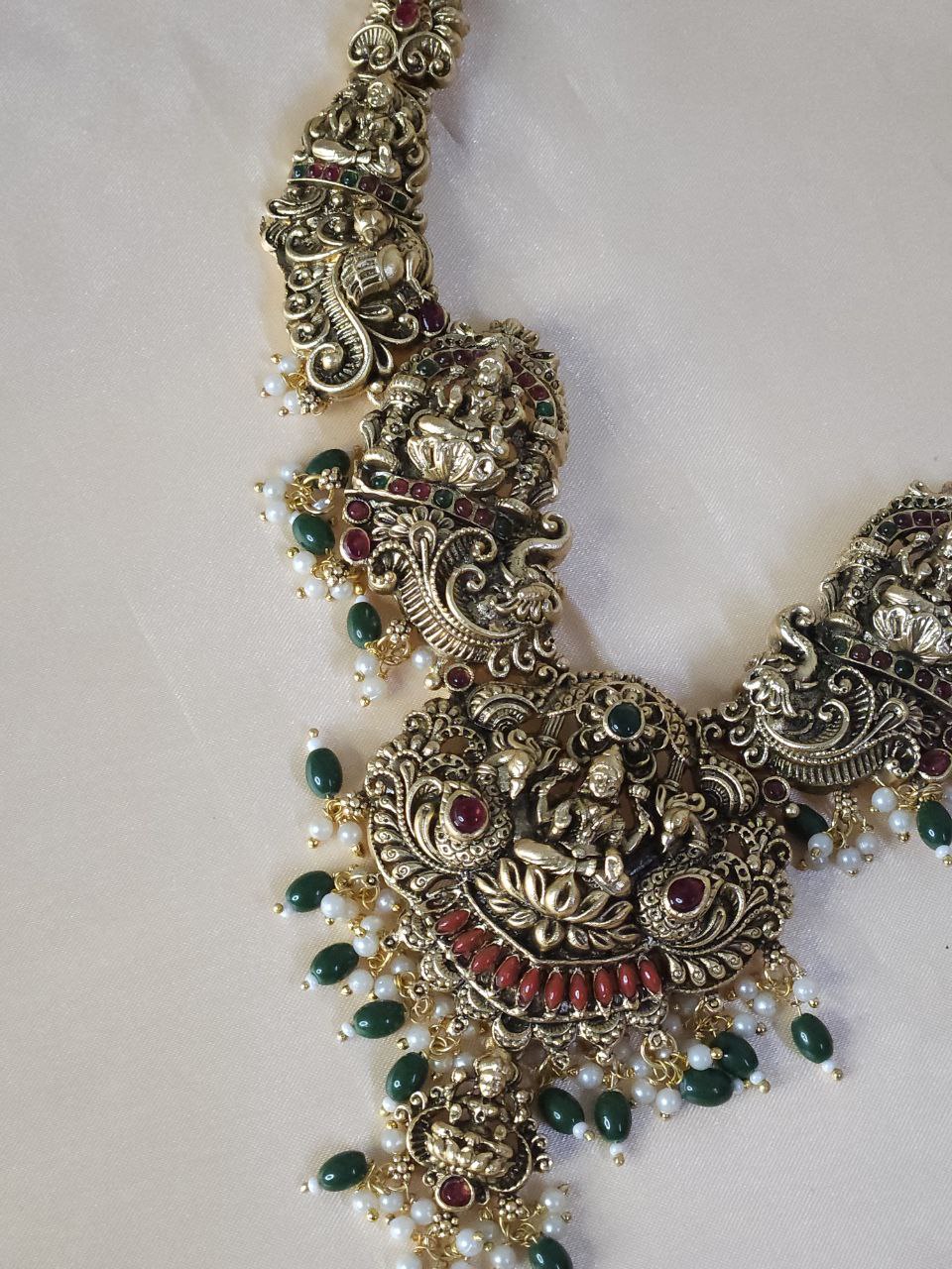 Premium 3D Laxmi Long Temple Haram