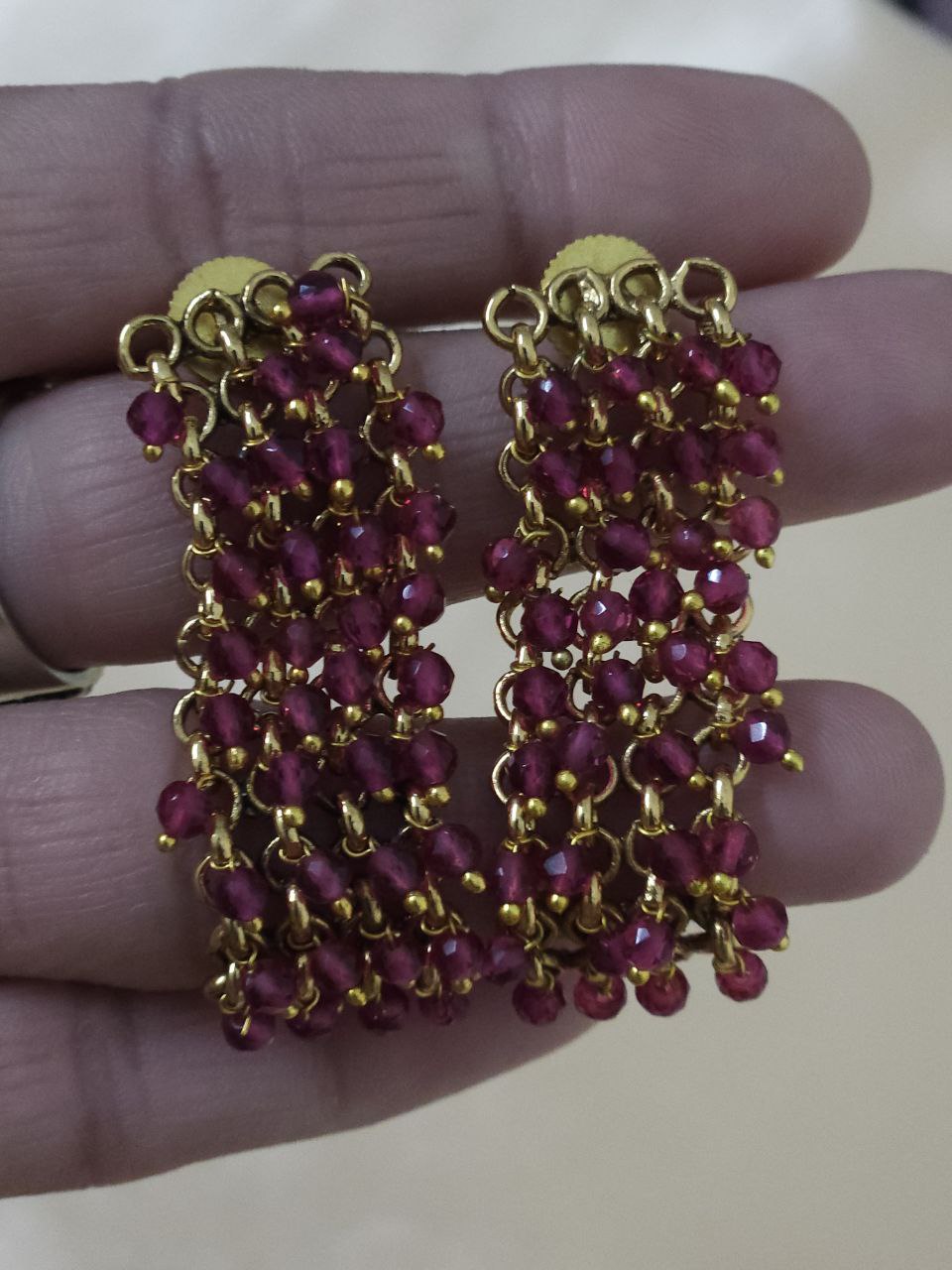 Hydro Beads Ruby Temple Necklace
