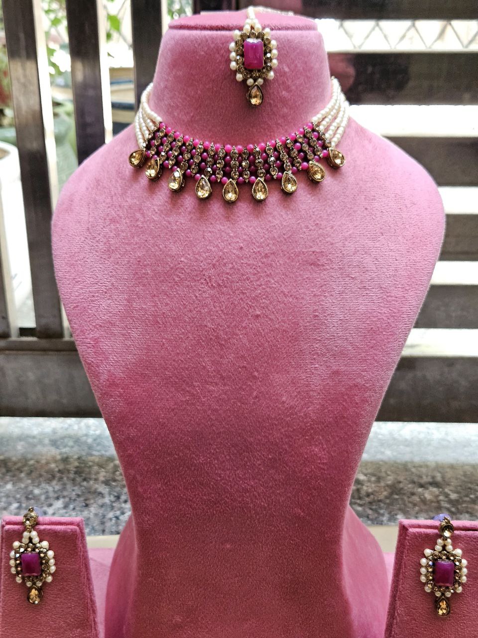 Rani Pink AD Necklace