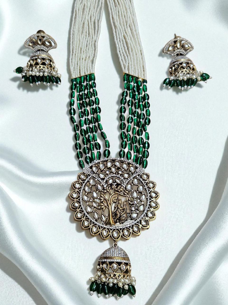 Maharani Long Victorian AD Necklace