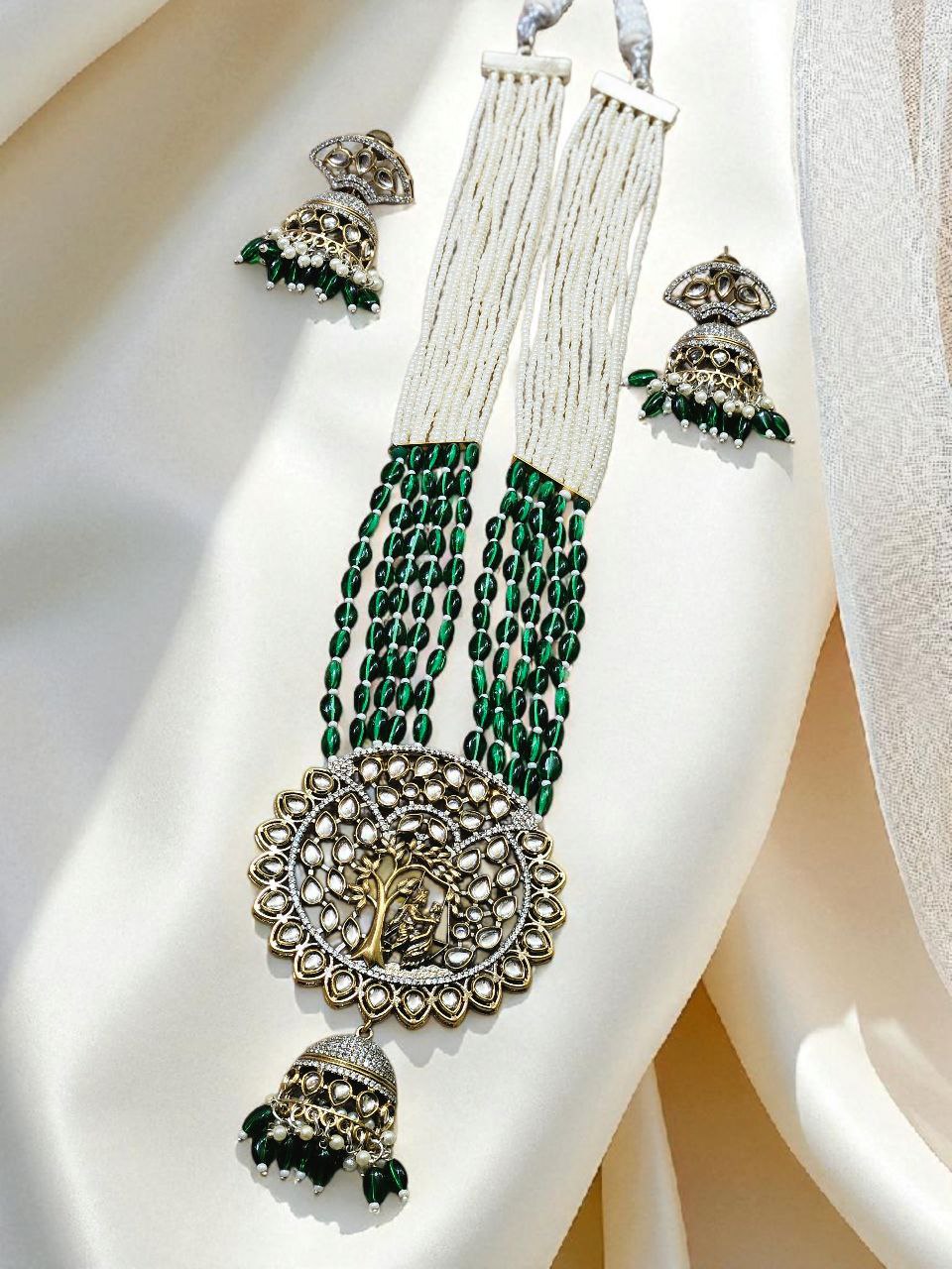 Maharani Long Victorian AD Necklace