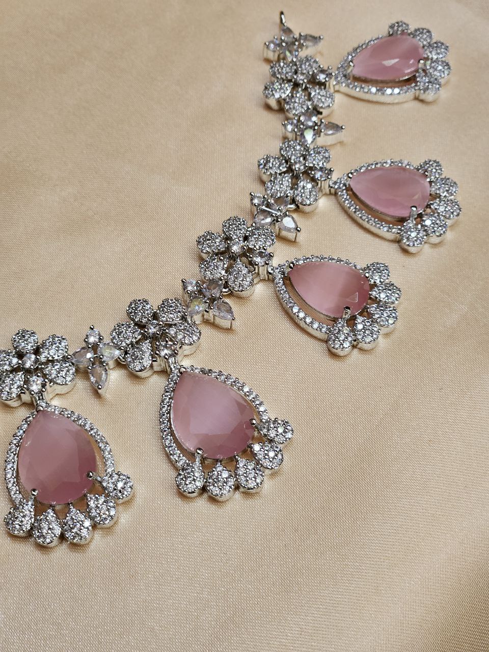 Semi-Bridal Pink Droplets AD Set