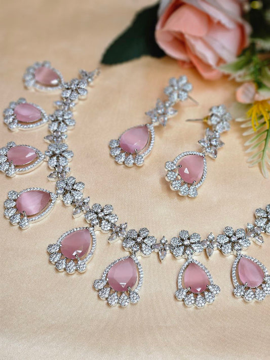 Semi-Bridal Pink Droplets AD Set