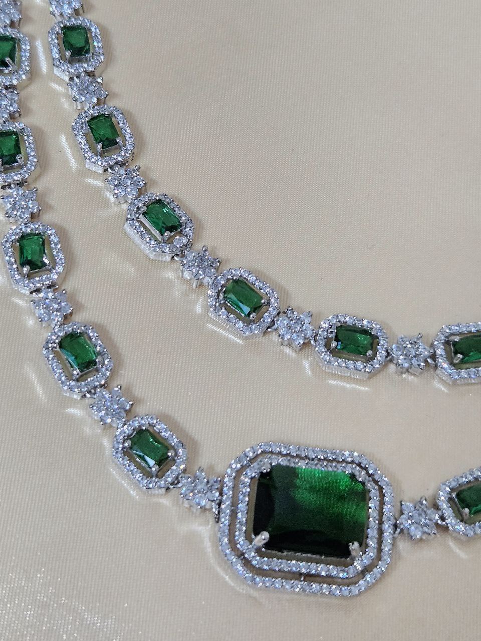 Mehndi Green 2 Layer Doublet Set