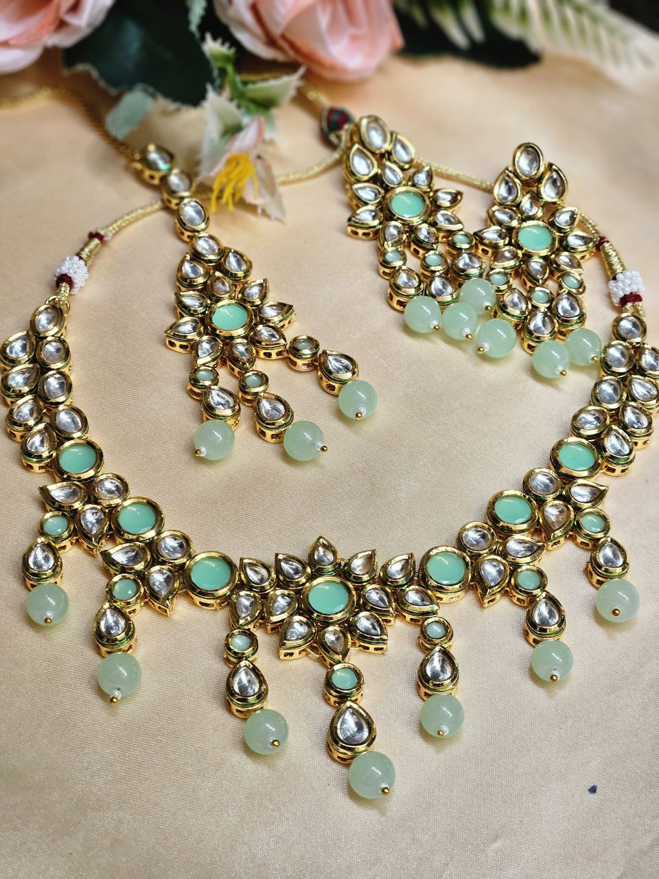 Hanging Kundan Bridal Set