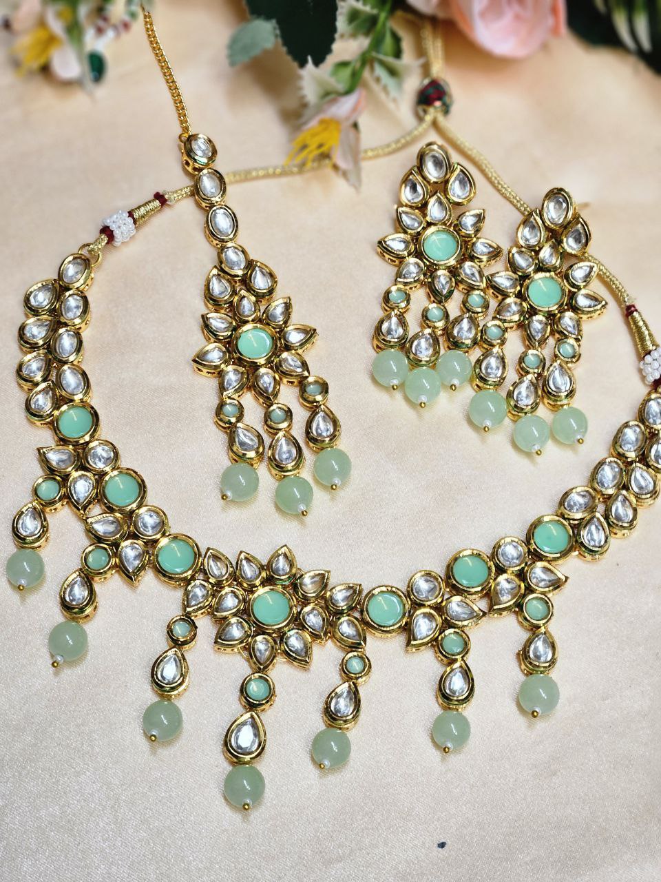 Hanging Kundan Bridal Set