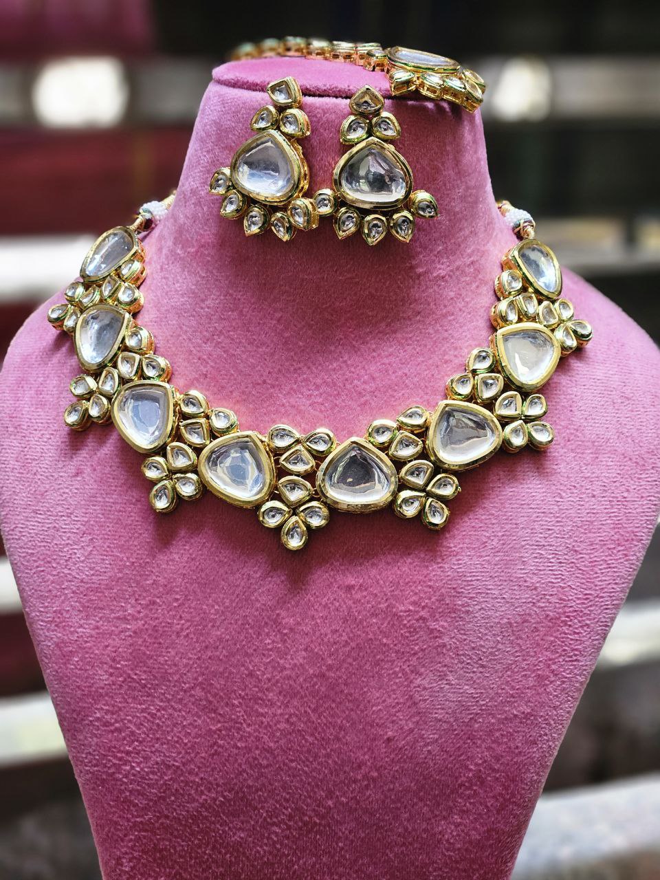 Semi-Bridal Kundan Necklace