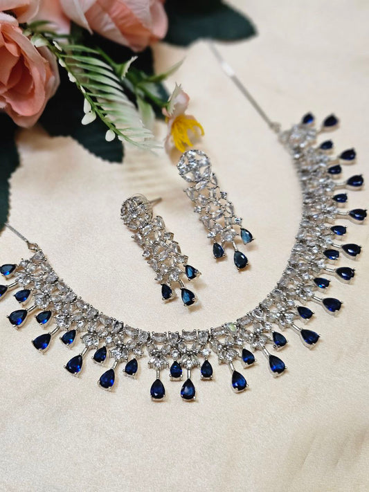 Inc Blue Drops AD Necklace