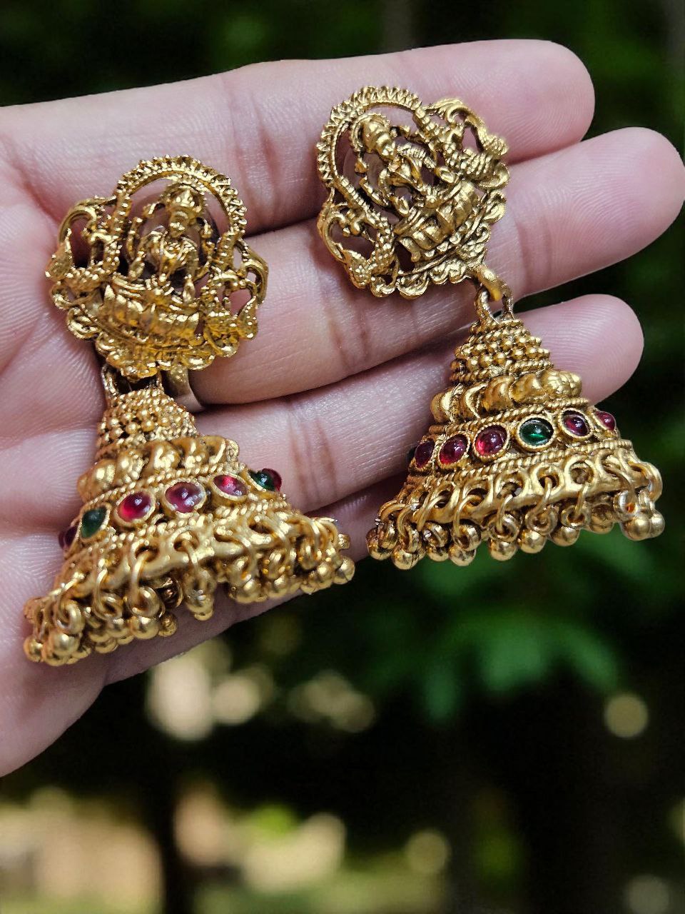 Long Laxmi Bridal Temple Necklace