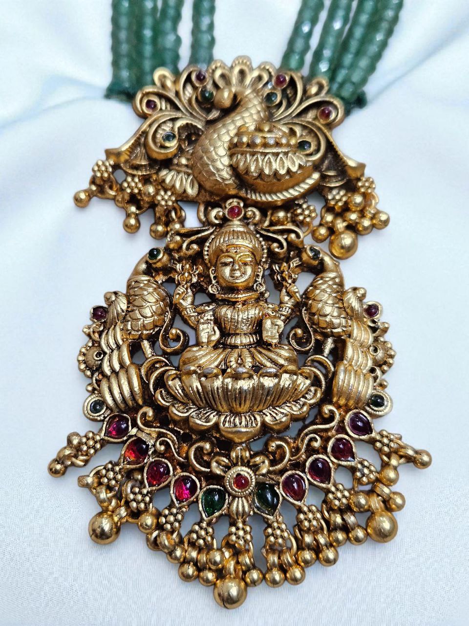 Long Laxmi Bridal Temple Necklace