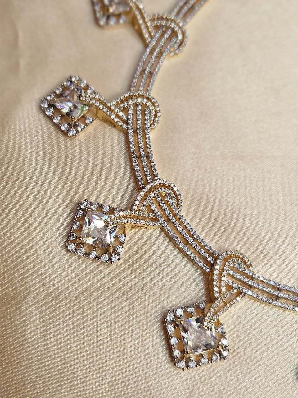 Tanishq American Diamond Set