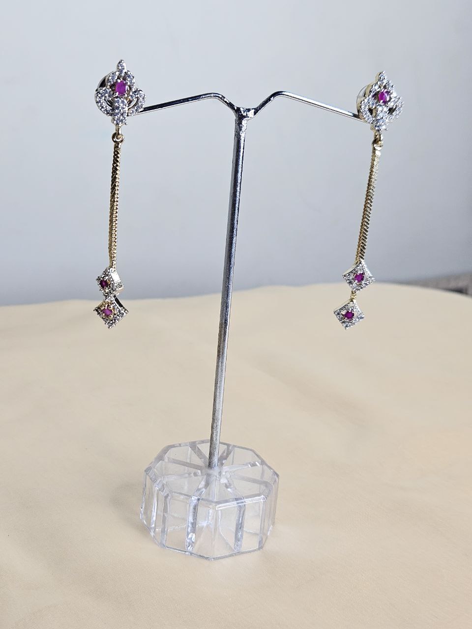 Ruby Hanging Earrings