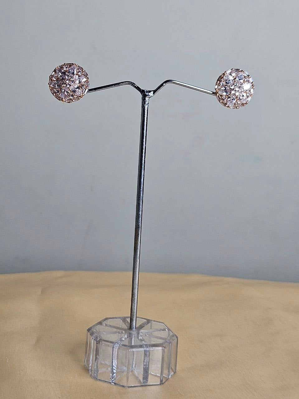 Diamond Lookalike Stud Earrings