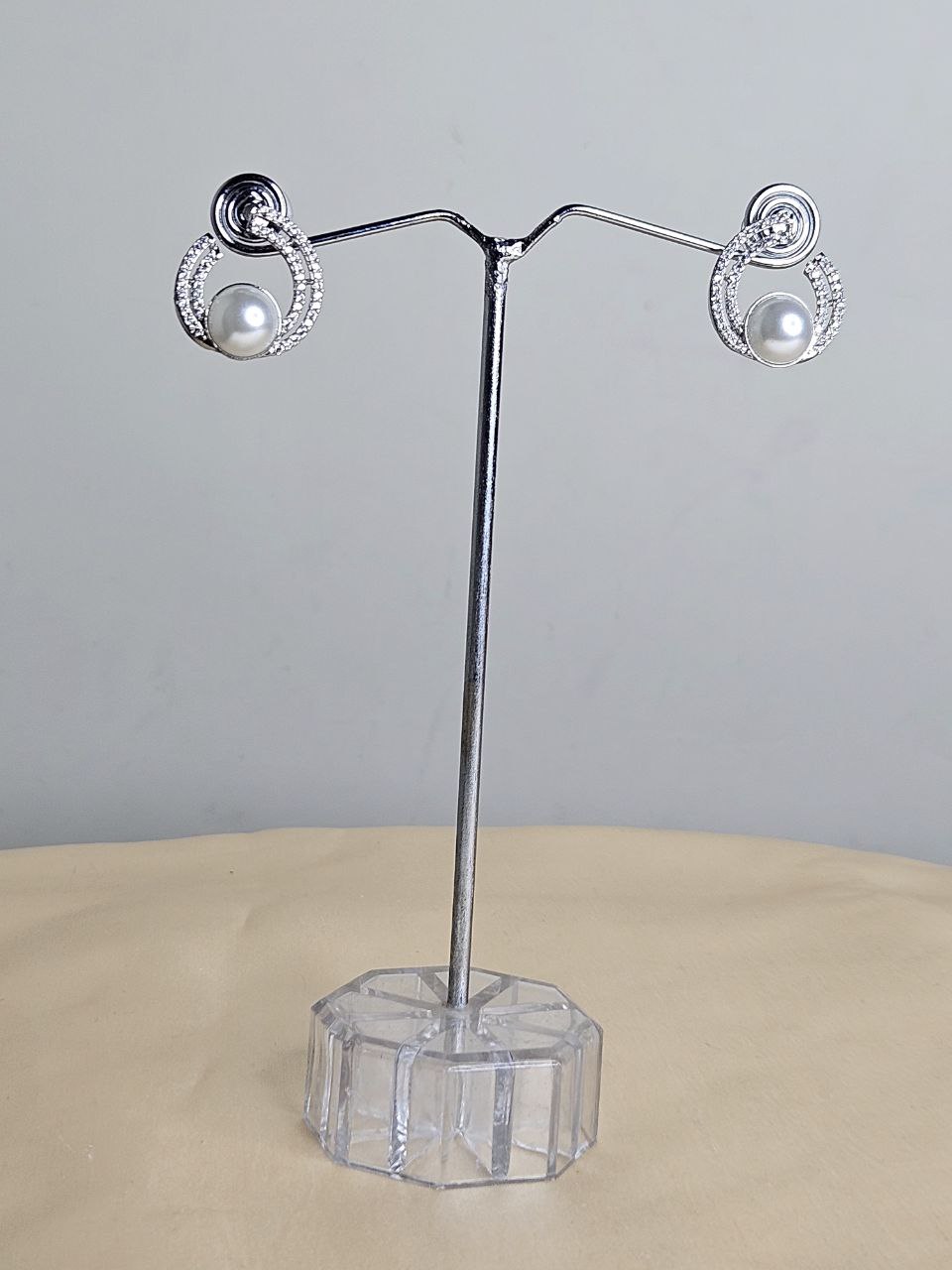 Pearl AD Stud Earrings