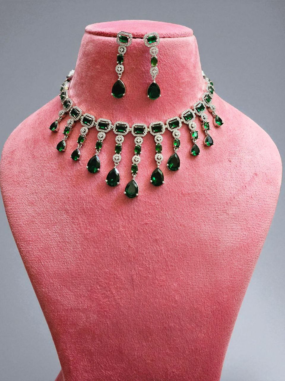 Premium Jhalar AD Necklace