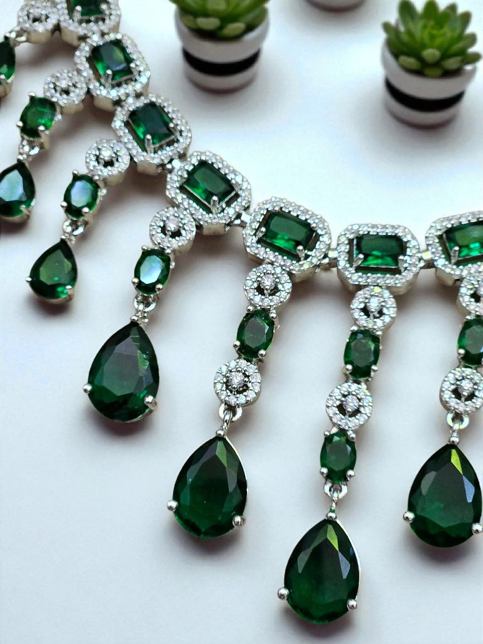 Premium Jhalar AD Necklace